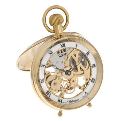 Gold Plate Skeleton Watch