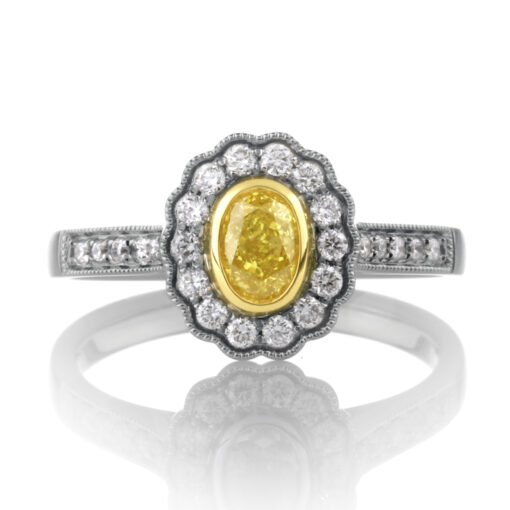 Yellow Diamond Floral Cluster