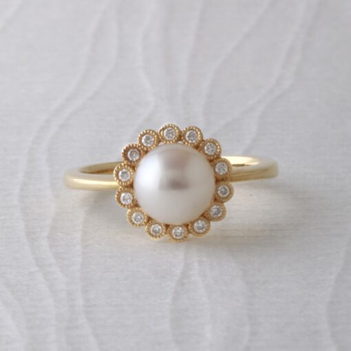 Pearl Cluster Ring