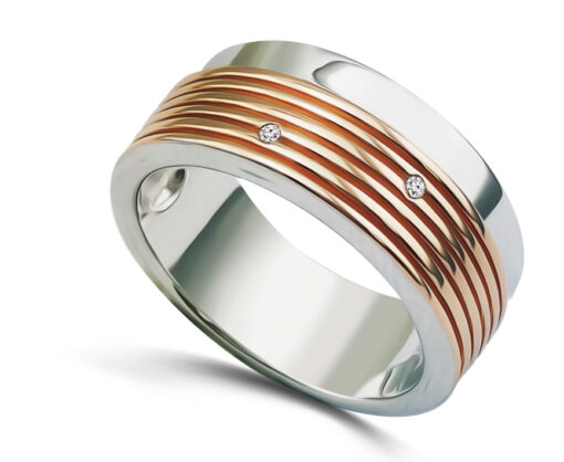 Two-Tone Band With Groves