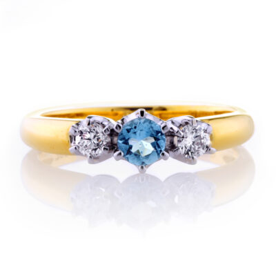 Aquamarine Trilogy Ring