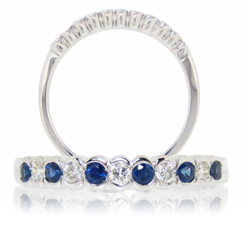 Sapphire Anniversary Ring