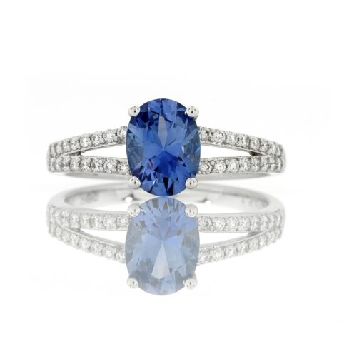 Deep Blue Sapphire Ring