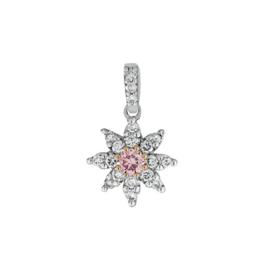 Pink Diamond Star Pendant