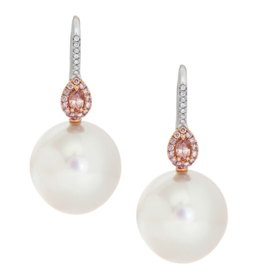 Pink Diamond and Pearl Drops