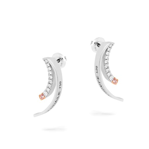 Argyle Crescent Moon Earrings