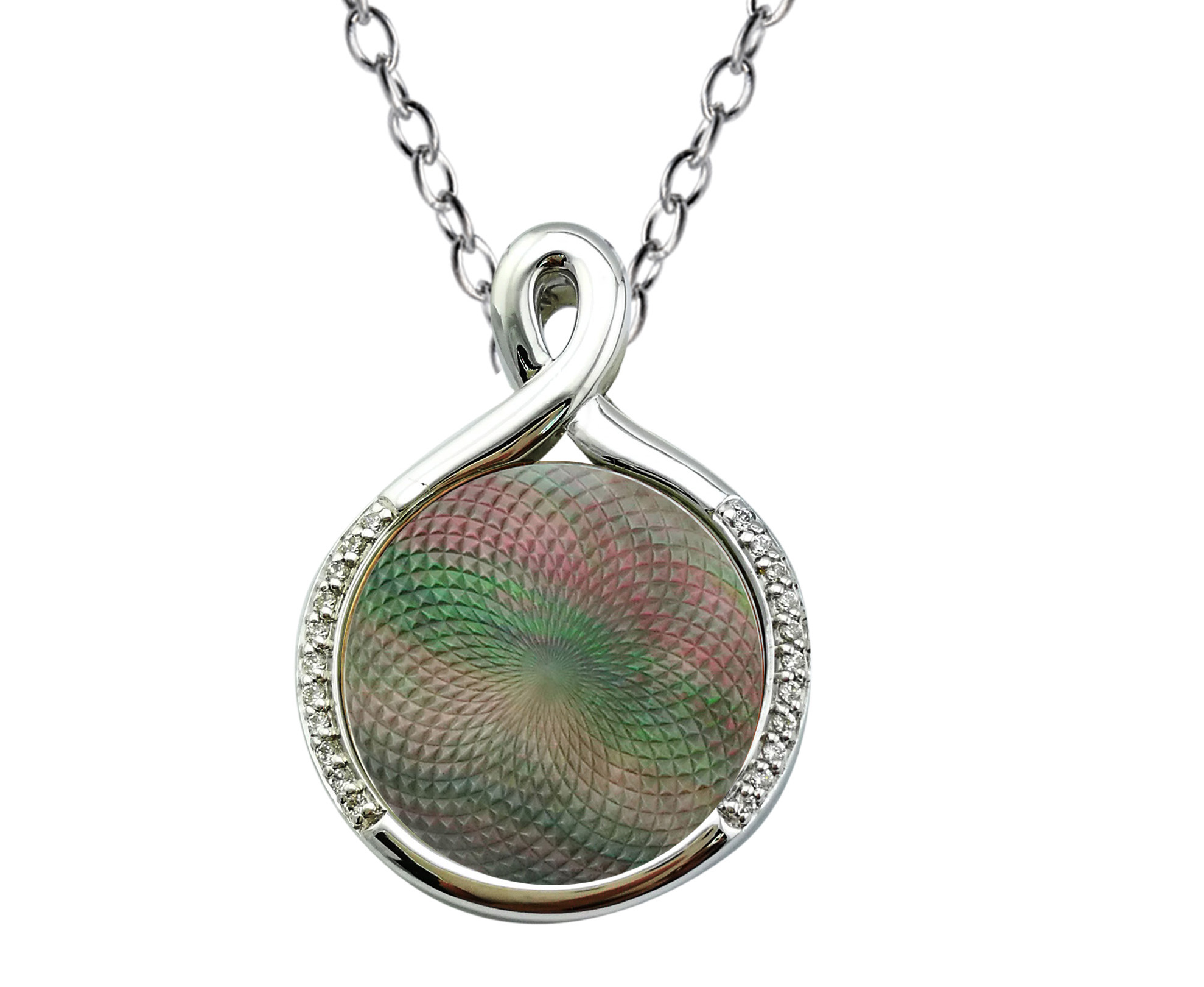 Round Mother Of Pearl Pendant