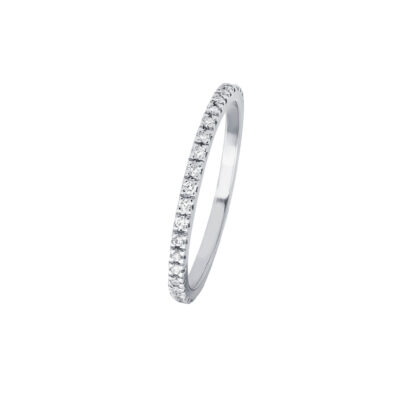White Diamond Stacker Ring