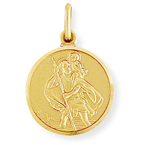 Round St Christopher Medallion