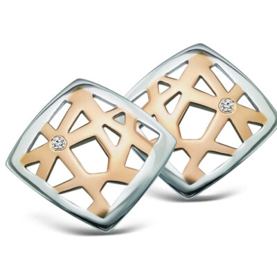 Two-Tone Web Style Studs