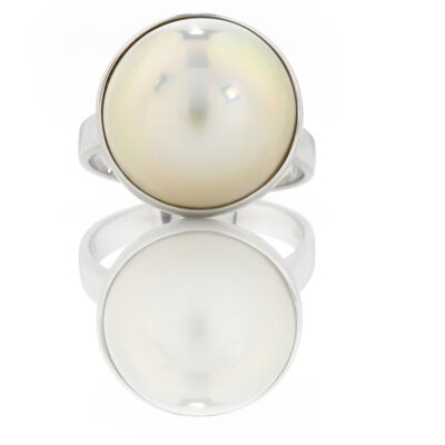 Round Mabe Pearl Ring