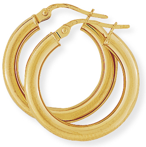 Classic polished hoop earrings