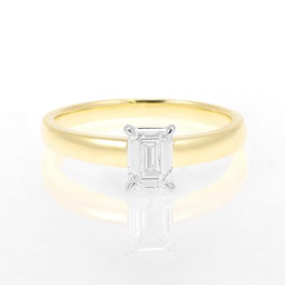 Emerald Cut Solitaire