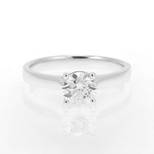 One Carat Four Claw Ring