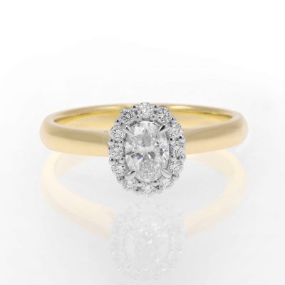 Classic Oval Cluster Ring