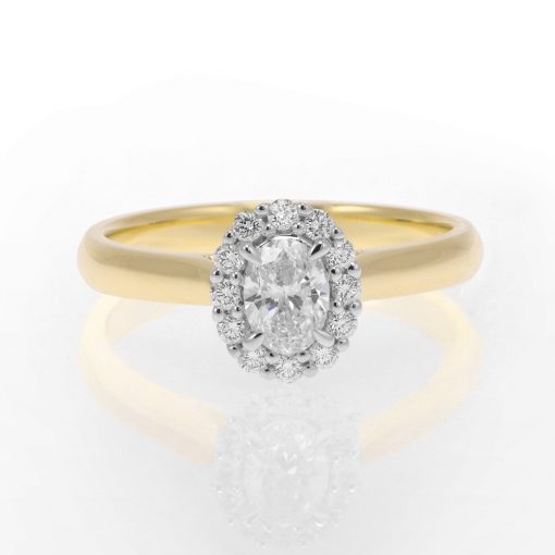 Classic Oval Cluster Ring