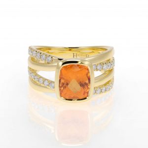 Mandarine Garnet Dress Ring