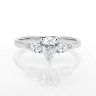 Pear Shape Trilogy Ring