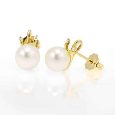Crown Pearl Earrings